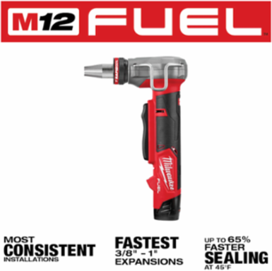 M12 FUEL ProPEX Expander Kit 3/8"-1" Capacity, Electric Power, Includes RAPID SEAL Heads