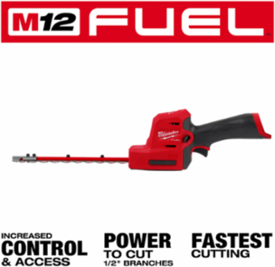 M12 FUELTM 8 Inch Hedge Trimmer, 2.8 lbs, 1/2 Inch Cut Capacity, 2700 SPM