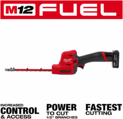 M12 FUEL 8 Inch Hedge Trimmer, 1/2 Inch Cutting Capacity, 2700 SPM