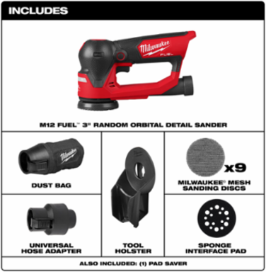 M12 FUEL™ 3" Random Orbital Detail Sander