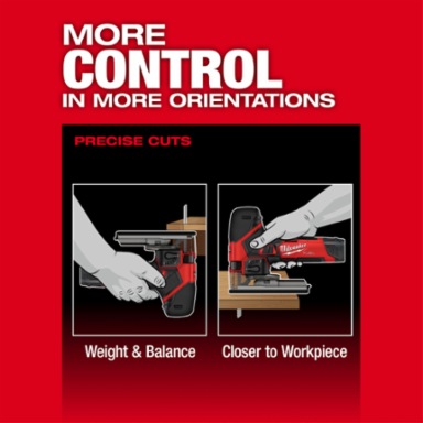 M12 FUEL™ Jig Saw, 3.4 lbs, 3000 SPM, 7/8" Stroke Length, Orbital Action