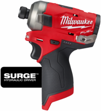 M12 FUELTM SURGETM 1/4 Inch Hex Hydraulic Driver, 3000 RPM, 2.0 lbs