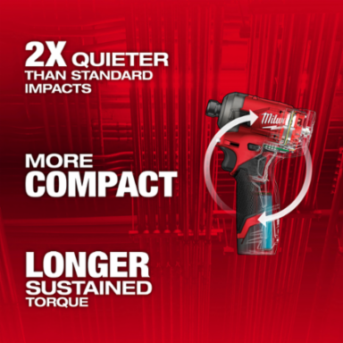 M12 FUEL™ SURGE™ 1/4 Inch Hex Hydraulic Driver Kit with 2.0 Ah Batteries