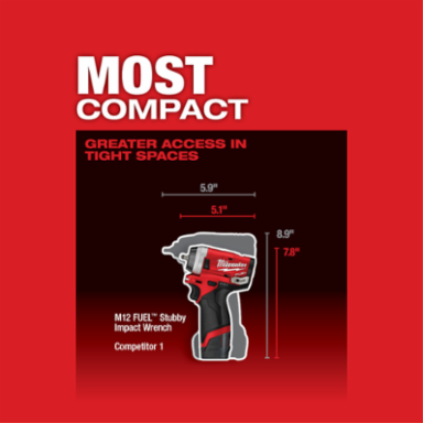 M12 FUEL™ Stubby 1/4 in. Impact Wrench