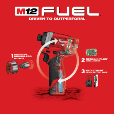M12 FUEL™ 1/4 in. Hex Impact Driver Kit