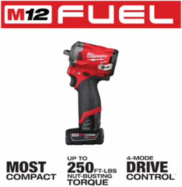 M12 FUEL™ Stubby 3/8 in. Impact Wrench Kit