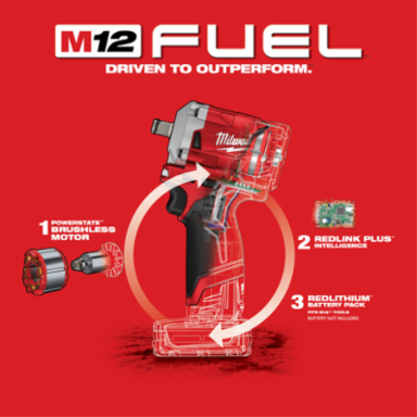 M12 FUEL™ Stubby 1/2 in. Impact Wrench