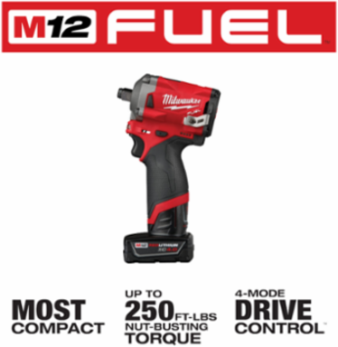 M12 FUEL™ Stubby 1/2 in. Impact Wrench Kit
