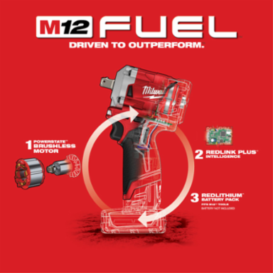 M12 FUEL™ Stubby 1/2 in. Pin Impact Wrench