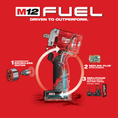 M12 FUEL™ Stubby 1/2 in. Pin Impact Wrench Kit