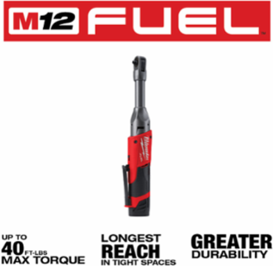 M12 FUEL™ 1/4 in. Extended Reach Ratchet 1 Battery Kit