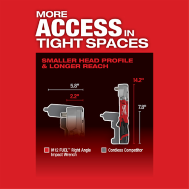 M12 FUEL™ 1/2" Right Angle Impact Wrench-Reconditioned