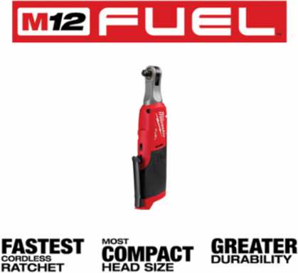 M12 FUEL™ 3/8 Inch High Speed Ratchet, 450 RPM, 420 in-lbs Torque, 2.1 lbs