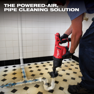M12 AIRSNAKE Drain Cleaning Air Gun Kit for 1-4 Inch Pipes, 50 PSI, 7.1 Pounds