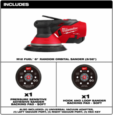 M12™ FUEL™ 6" Random Orbital Sander (3/32")