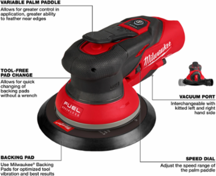 M12 FUEL™ 6" Random Orbital Sander Kit (3/32")