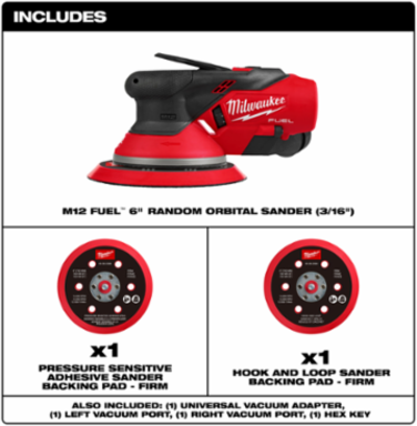 M12 FUEL™ 6" Random Orbital Sander (3/16")