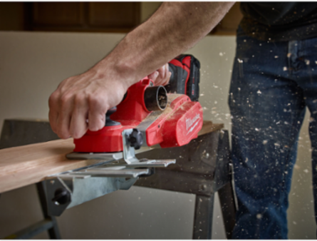 M18 3-1/4 Inch Cordless Planer with 14,000 RPM Motor and 5/64 Inch Cutting Depth