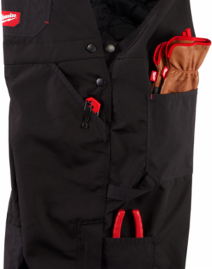 FREEFLEXTM Insulated Bib Overalls X-Large Regular, Water-Resistant, Reinforced Knees