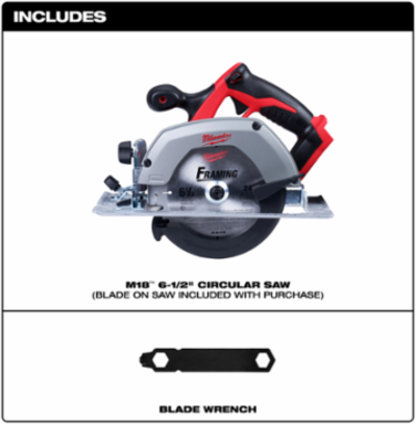 M18 Cordless Circular Saw 6-1/2 Inch, 3,500 RPM, 7.0 lbs