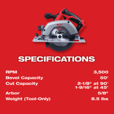 M18™ Cordless Lithium-Ion 6-1/2 in. Circular Saw-Reconditioned
