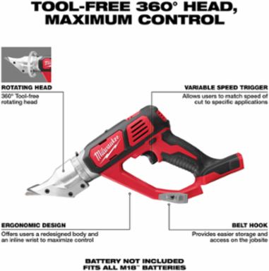 M18™ Cordless 18 Gauge Double Cut Shear-Reconditioned