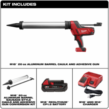 M18™ Cordless Caulk and Adhesive Gun 20 oz, 950 lbs Force, Variable Speed