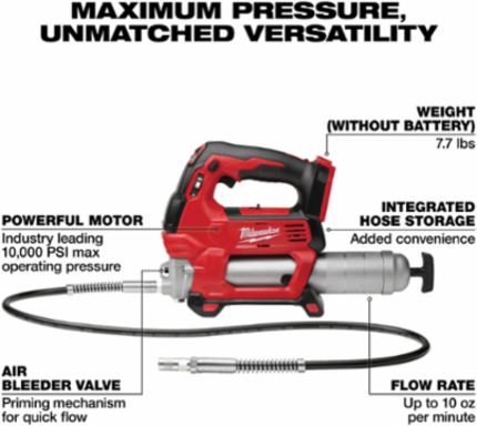 M18™ Cordless 2-Speed Grease Gun