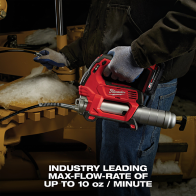 M18 2-Speed Grease Gun Kit, 10,000 PSI, 48 Inch Hose, 14 oz Capacity