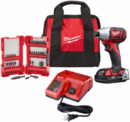 M18™ 1/4 Inch Hex Impact Driver, 1500 in-lbs Torque, 32-Piece Bit Set