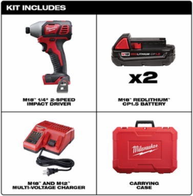 M18™ 2 Speed 1/4 Hex Impact Driver Compact Kit