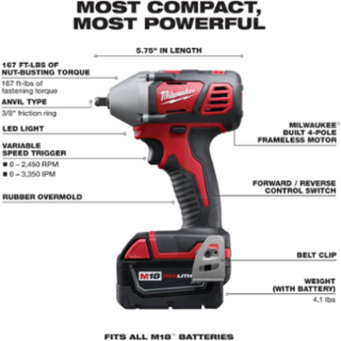 M18™ 3/8 in. Impact Wrench XC Kit