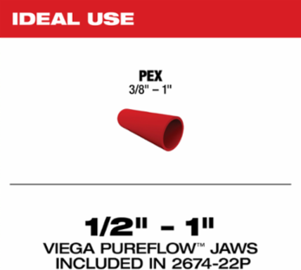 M18™ Short Throw Press Tool Kit w/ Viega PureFlow™ Jaws