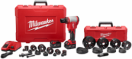 M18™ FORCE LOGIC™ 10 Ton Knockout Tool 1/2" to 4" Kit