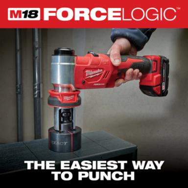 M18™ FORCE LOGIC™ 6T Knockout Tool 1/2 Inch – 4 Inch, 6 Ton Capacity