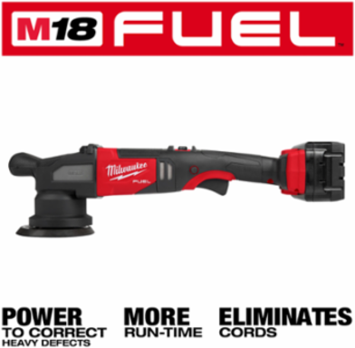 M18 FUEL 15mm Random Orbital Polisher Kit, 5 in Pad, 5100 RPM, Cordless
