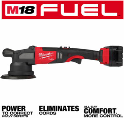 M18 FUEL 21mm Cordless Random Orbital Polisher, 4500 RPM, 6 Inch Disc Size