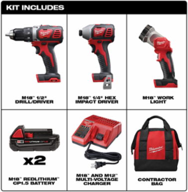 M18™ Cordless Lithium-Ion 3-Tool Combo Kit