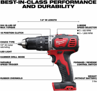 M18™ Cordless LITHIUM-ION 4-Tool Combo Kit