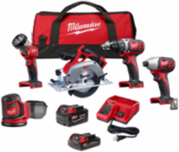 M18™ 5 Tool Combo Kit - Includes 1/2 Inch Drill, 1/4 Inch Impact, 6-1/2 Inch Saw