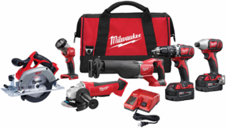 M18™ Cordless Lithium-Ion 6-Tool Combo Kit-Reconditioned