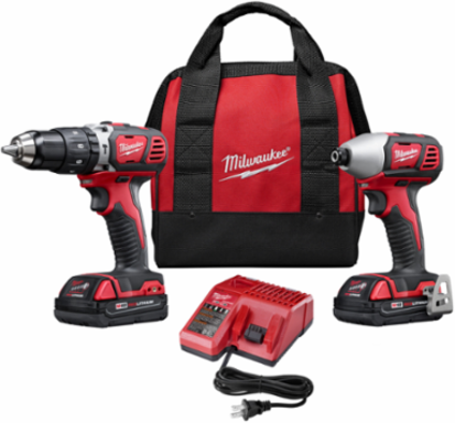 M18 Cordless Drill/Driver & Impact Driver Combo Kit, 1/2 Inch Chuck, 18V