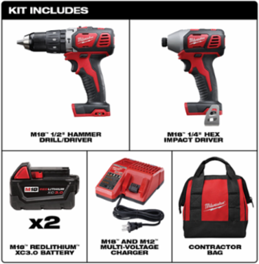 M18™ Cordless Lithium-Ion 2-Tool Combo Kit