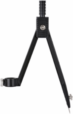 Compass/Scriber, 12 Inch Max Diameter, Coated Die-Cast Body