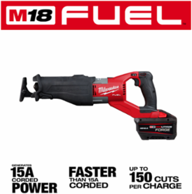M18 FUEL™ SUPER SAWZALL® Cordless Reciprocating Saw, 1-1/4 in Stroke Length, 3000 SPM