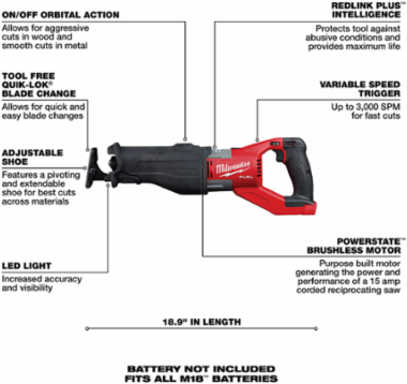 M18 FUEL™ SUPER SAWZALL®-Reconditioned