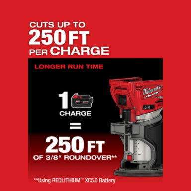 M18 FUEL Compact Router 1.25 hp, 31,000 RPM, 1/4 Inch Collet, 1.5 Inch Depth Capacity