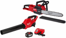 M18 FUEL 16 Inch Chainsaw Kit with Blower, 12.0Ah Battery, Brushless Motor