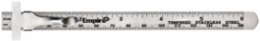 Stainless Steel 6 Inch Pocket Ruler with Metric & SAE Graduations