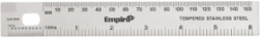 6 Inch Stainless Steel Stiff Ruler, Metric & SAE, 2.125 Inch Width